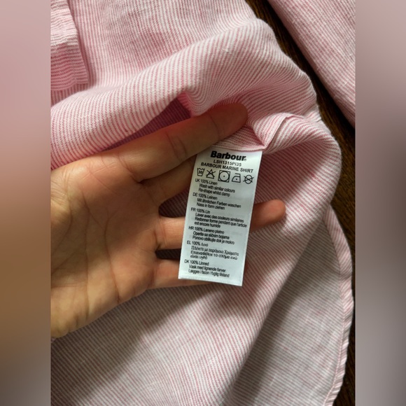 Barbour 100% Linen Marine Blouse - Picture 10 of 17